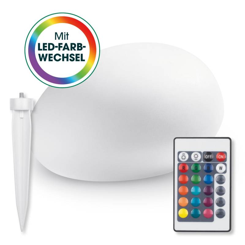Solar-Leuchte Stein mit Farbwechsel von EASYmaxx
