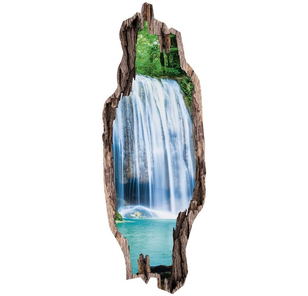 EASYmaxx Wandsticker Wasserfälle, 3D Wandtattoo 50 x 140 Wasserfall Türsticker Wand Tattoo Wandaufkleber von EASYmaxx