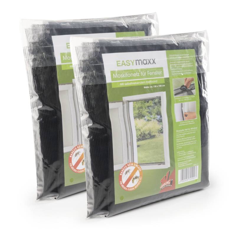 Insektenschutzgitter mit Klettbefestigung - 2er-Set von EASYmaxx