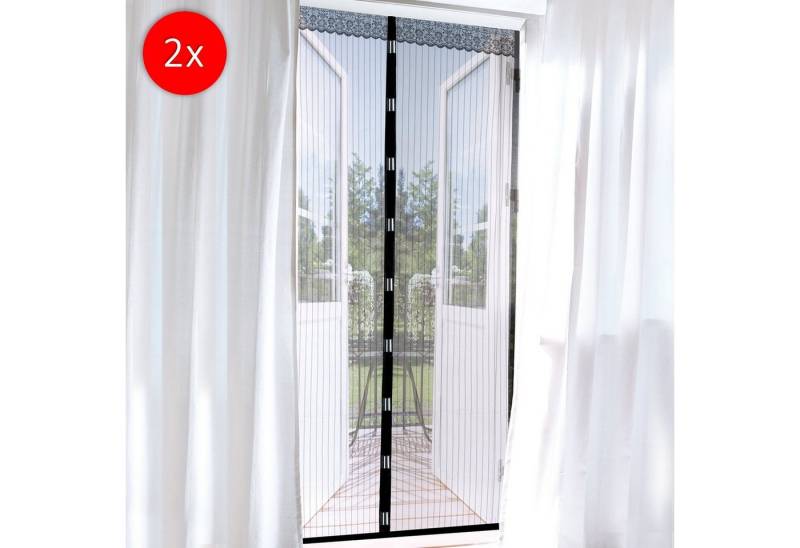 EASYmaxx Insektenschutzplissee Fliegengitter, Moskitonetz magnetisch 90x210cm von EASYmaxx