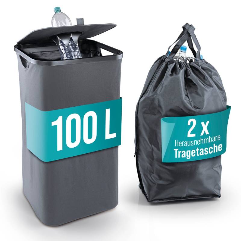 Pfandflaschen-Sammelbehälter - Anthrazit von EASYmaxx