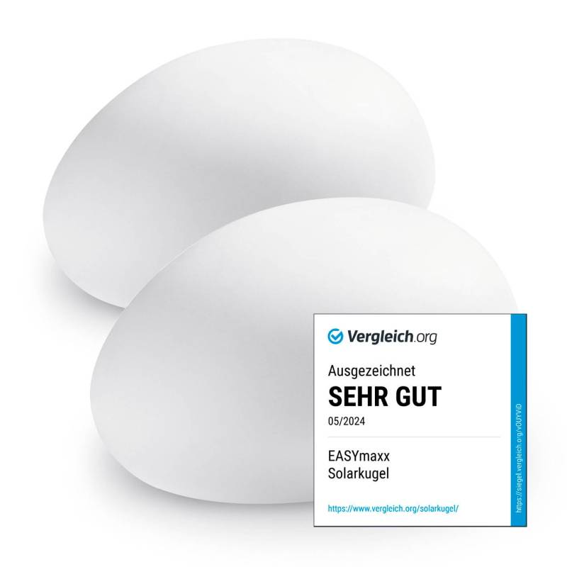 Solar-Leuchte Stein mit Farbwechsel - 2er-Set von EASYmaxx