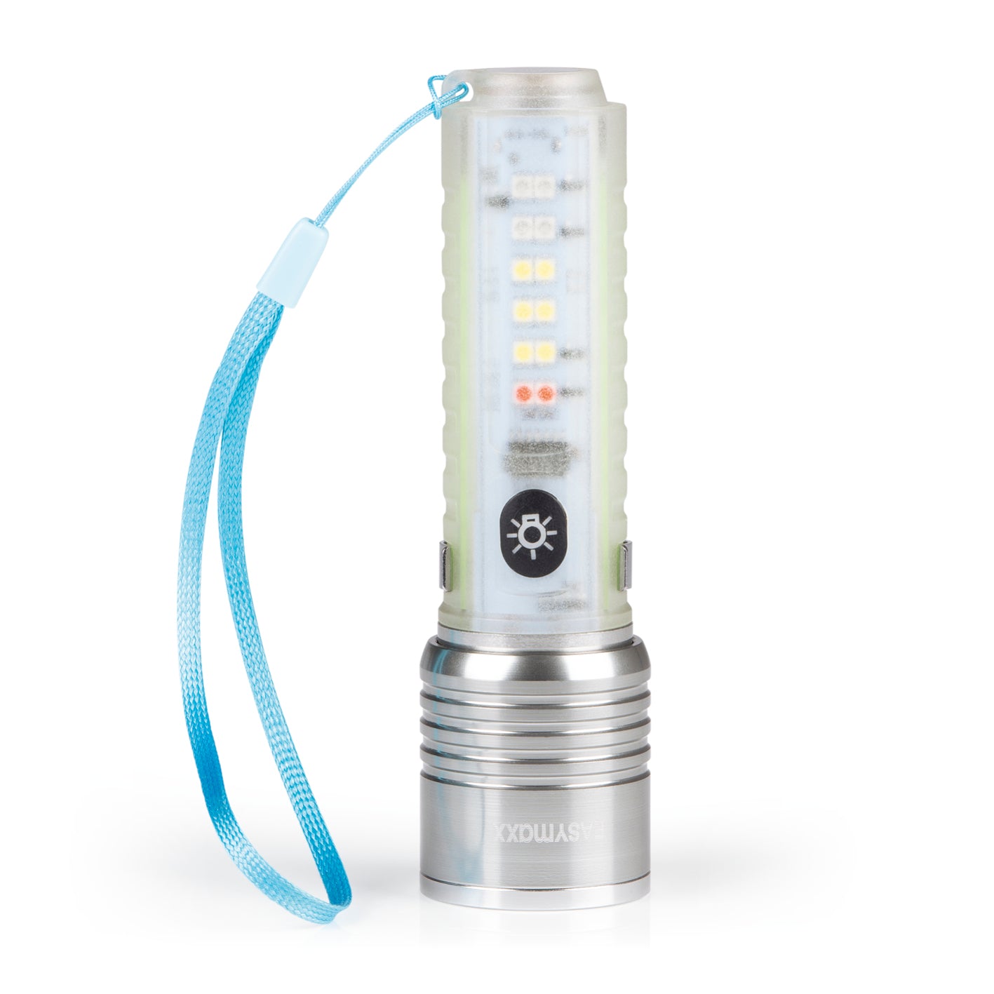 Taschenlampe LED 5 V - transparent/chrom von EASYmaxx