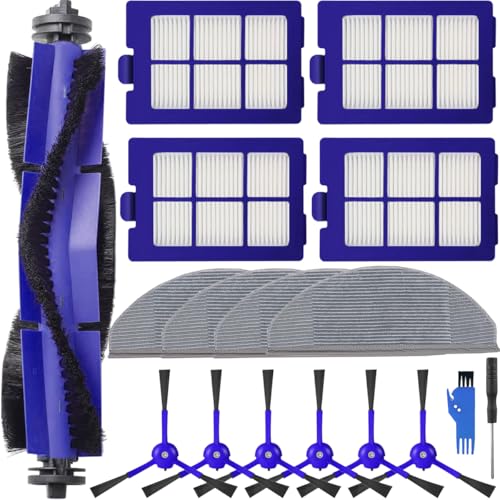EATBALE Ersatzteil für Eufy RoboVac X8 / X8 Hybrid Roboterstaubsauger 1 x Hauptbürste 4 x Wischpads 4 x Hepa-Filter 6 x Seitenbürsten Wischtuch Aufsatz Zubehörsatz EATBALE Ersatzteil für Eufy RoboVac X8 / X8 Hybrid Roboterstaubsauger 1 x Hauptbürste 4 x Wischpads 4 x Hepa-Filter 6 x Seitenbürsten Wischtuch Aufsatz Zubehörsatz von EATBALE