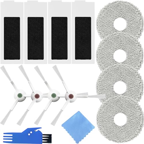EATBALE Ersatzteile für Ecovacs Deebot T20 Omni / T20e Omni Staubsaugerroboter 4 Filter 4 Seitenbürsten 4 Mopptücher Ersatzset Randbürste Wischpad Universalaufsatz Verbrauchsmaterial Zubehörset EATBALE Ersatzteile für Ecovacs Deebot T20 Omni / T20e Omni Staubsaugerroboter 4 Filter 4 Seitenbürsten 4 Mopptücher Ersatzset Randbürste Wischpad Universalaufsatz Verbrauchsmaterial Zubehörset von EATBALE