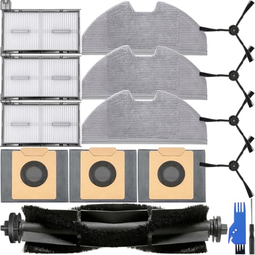 EATBALE Ersatzteile für Eufy X8 Pro Staubsaugerroboter enthalten 1 Hauptwalzenbürste 4 Seitenbürsten 3 Hepa-Filter 3 Staubbeutel 3 Wischtücher Ersatz für Wischmopp Staubsaugerbeutel Zubehörset EATBALE Ersatzteile für Eufy X8 Pro Staubsaugerroboter enthalten 1 Hauptwalzenbürste 4 Seitenbürsten 3 Hepa-Filter 3 Staubbeutel 3 Wischtücher Ersatz für Wischmopp Staubsaugerbeutel Zubehörset von EATBALE