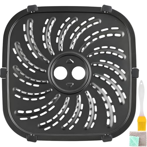 EATBALE Luftfritteuse Grillpfanne für Russell Hobbs 4L 27160-56 Heißluftfritteuse Ersatzteile N700639 Antihaftbeschichtetes Backblech Gitterrost Edelstahl Spülmaschinenfest Abwaschbar Zubehörset von EATBALE