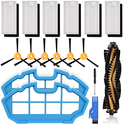 EATBALE Zubehör Ersatz für EcoVacs DEEBOT N79 N79S DN622 500 N79w N79se N79T Roboterstaubsauger, mit 6 Seitenbürsten 6 filtern 1 Hauptbürsten 2 Primärfilter EATBALE Zubehör Ersatz für EcoVacs DEEBOT N79 N79S DN622 500 N79w N79se N79T Roboterstaubsauger, mit 6 Seitenbürsten 6 filtern 1 Hauptbürsten 2 Primärfilter von EATBALE