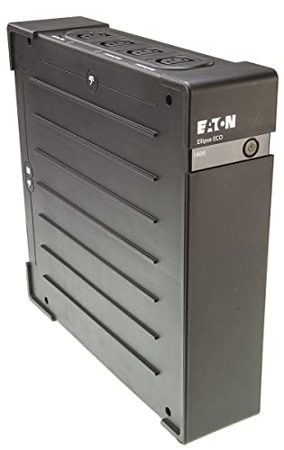 Eaton USV Ellipse ECO 1600 USB IEC - Off-line (USV) - EL1600USBIEC - 1600VA Leistung (8 IEC Ausgänge, Überspannungsschutz, Batterie) - USV mit USB-Schnittstelle (inkl. Kabel) Schwarz von Eaton
