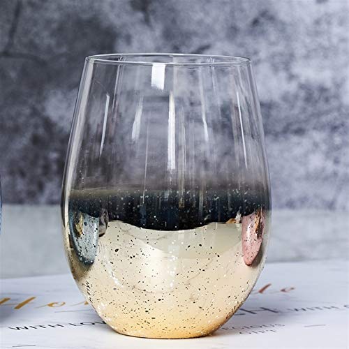 Kaffee-Keramikbecher, Wasserbecher, moderne 500-ml-INS-Sternenhimmel-Glaswasserflasche, Haushaltsbauchbecher, Milchsaft, Kaffee-Smoothie-Getränk, Bierkrug (Kapazität: 401500 ml, Farbe: Starry Gold) ( von EAUSO
