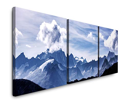 EAUZONE GmbH Alpenpanorama 220 x 70cm - 3 Bilder je 70x70cm Bild XXL Panorama Deko Wandbilder auf Leinwand EAUZONE GmbH Alpenpanorama 220 x 70cm - 3 Bilder je 70x70cm Bild XXL Panorama Deko Wandbilder auf Leinwand von EAUZONE GmbH