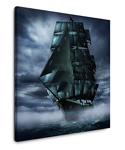EAUZONE GmbH Geisterschiff 60x60cm Wandbild auf Leinwand, Kunstdruck Moderne Bilder von EAUZONE GmbH