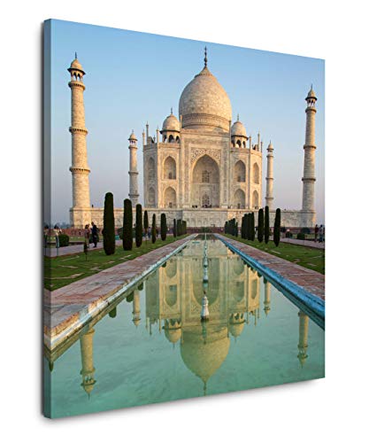 EAUZONE GmbH Indien Taj Mahal 60x60cm Wandbild auf Leinwand, Kunstdruck Moderne Bilder von EAUZONE GmbH