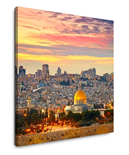 EAUZONE GmbH Jerusalem Israel 60x60cm Wandbild auf Leinwand, Kunstdruck Moderne Bilder von EAUZONE GmbH