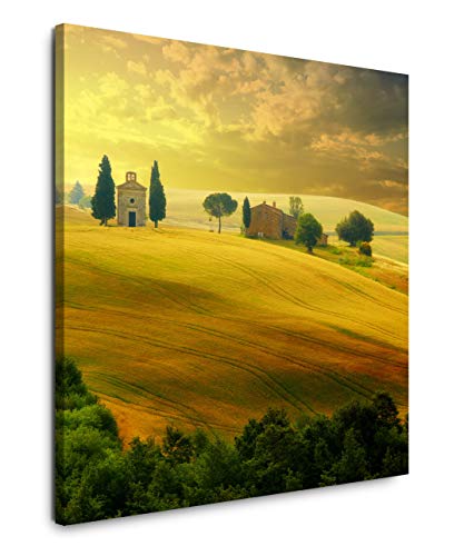 EAUZONE GmbH Landschaft in der Toscana 60x60cm Wandbild auf Leinwand, Kunstdruck Moderne Bilder EAUZONE GmbH Landschaft in der Toscana 60x60cm Wandbild auf Leinwand, Kunstdruck Moderne Bilder von EAUZONE GmbH
