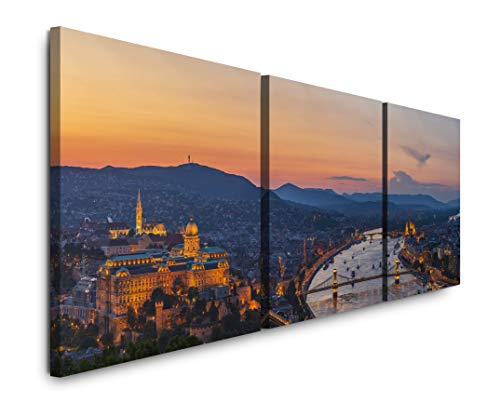 EAUZONE GmbH Skyline von Budapest 220 x 70cm - 3 Bilder je 70x70cm Bild XXL Panorama Deko Wandbilder auf Leinwand EAUZONE GmbH Skyline von Budapest 220 x 70cm - 3 Bilder je 70x70cm Bild XXL Panorama Deko Wandbilder auf Leinwand von EAUZONE GmbH