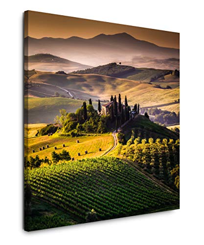 EAUZONE GmbH Toskana Italien 90x90cm Wandbild auf Leinwand, Kunstdruck Moderne Bilder von EAUZONE GmbH