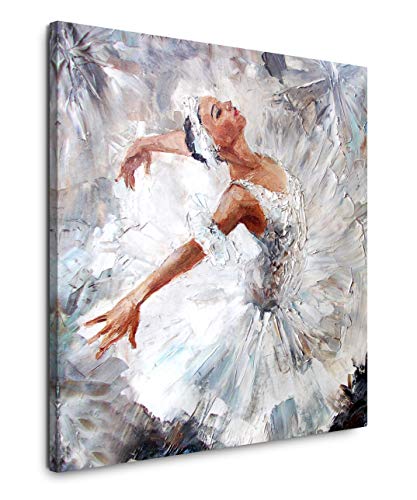 EAUZONE GmbH süße Ballerina 60x60cm Wandbild auf Leinwand, Kunstdruck Moderne Bilder von EAUZONE GmbH