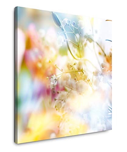 EAUZONE GmbH zarte Blüten in Pastell 60x60cm Wandbild auf Leinwand, Kunstdruck Moderne Bilder von EAUZONE GmbH
