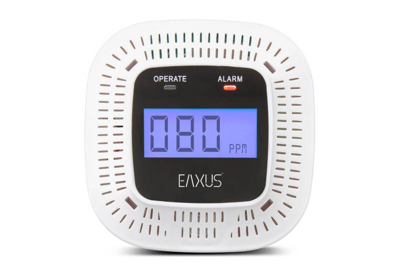 EAXUS Air-Guard Mini CO-Melder (LCD-Display, Alarm- und Lichtfunktion) von EAXUS