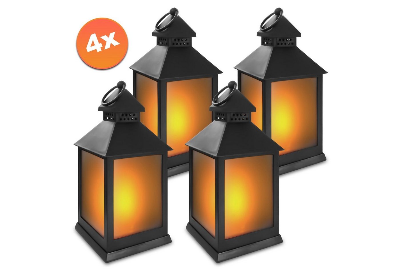 EAXUS LED Laterne Sturmlaterne mit Flammeneffekt Kerze - Wohnzimmer & Garten, Täuschend echter Flackereffekt, LED fest integriert, Warmweiß, Flackerndes Windlicht mit Milchglas-Optik EAXUS LED Laterne Sturmlaterne mit Flammeneffekt Kerze - Wohnzimmer & Garten, Täuschend echter Flackereffekt, LED fest integriert, Warmweiß, Flackerndes Windlicht mit Milchglas-Optik von EAXUS