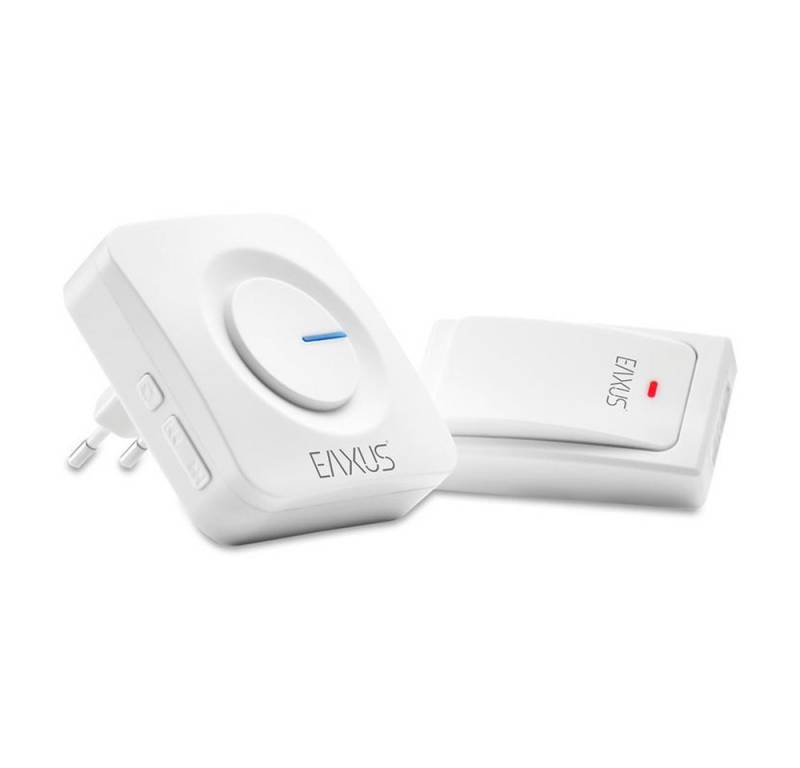 EAXUS Türklingel-Set Funkklingel Batterielos Funk Klingel Türglocke, 1 Empfänger, 36 Klingeltöne, (2-tlg), Kinetisch IP44 LED Anzeige von EAXUS