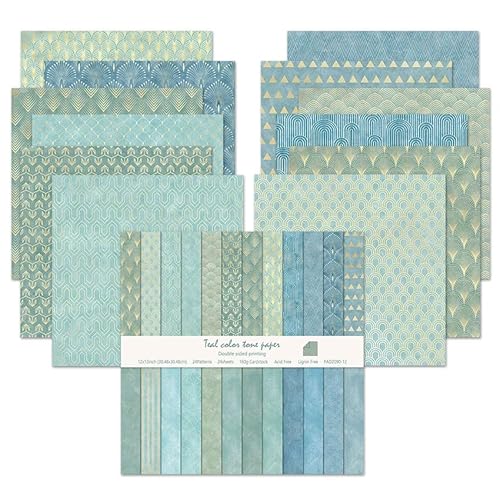 Scrapbook-Papier-Set, 24 Blatt, Boho-Muster, doppelseitig, Bastelkarton, Scrapbooking, DIY, Urlaub, Fotoalbum, Basteln, Origami-Kunst, Hintergrund, dekorative Kartenherstellung, 24 Designs/160 g/m² (A Scrapbook-Papier-Set, 24 Blatt, Boho-Muster, doppelseitig, Bastelkarton, Scrapbooking, DIY, Urlaub, Fotoalbum, Basteln, Origami-Kunst, Hintergrund, dekorative Kartenherstellung, 24 Designs/160 g/m² (A von EAZHOP