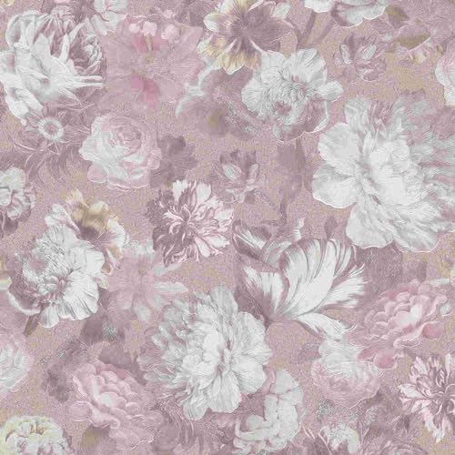 BRICOFLOR Blumentapete im Vintage Stil | Rosen Tapete in Altrosa Taupe und Beige | Nostalgische Vliestapete mit Blumen ideal für Schlafzimmer und Esszimmer BRICOFLOR Blumentapete im Vintage Stil | Rosen Tapete in Altrosa Taupe und Beige | Nostalgische Vliestapete mit Blumen ideal für Schlafzimmer und Esszimmer von EB-Erismann