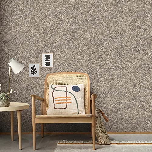 Erismann Vliestapete Taupe Gold Metallic Abstrakt Linienmuster 10303-37 Focus von EB-Erismann