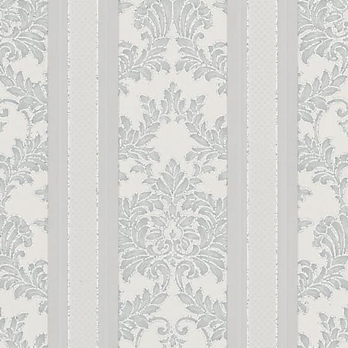 Strukturtapete 20030-10 Vliestapete Barock 0.53 x 10.05 m Erismann Grau von EB-Erismann