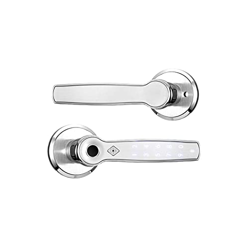 EBAYTV Türschlösser, TTLOCK Smart Door Lock AI Sprachbefehl Fingerabdruck-Unterstützung(Silver Password) von EBAYTV