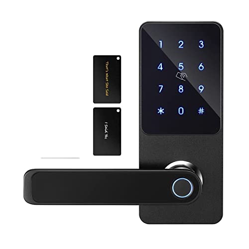 EBAYTV Türschlösser, Ttlock App Keyless Entry Keypad Fingerabdruck Biometrischer Passcode Digital Smart Handle Türschloss Fernbedienung EBAYTV Türschlösser, Ttlock App Keyless Entry Keypad Fingerabdruck Biometrischer Passcode Digital Smart Handle Türschloss Fernbedienung von EBAYTV