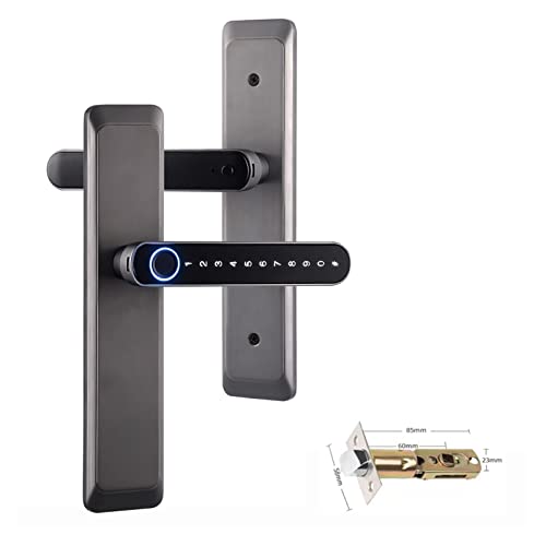EBAYTV Türschlösser, Tuya Digitales elektronisches Schloss Smart Biometric Fingerprint Locks Passwort Keyless Entry Türschloss for Haus Home Office(T11gun) von EBAYTV