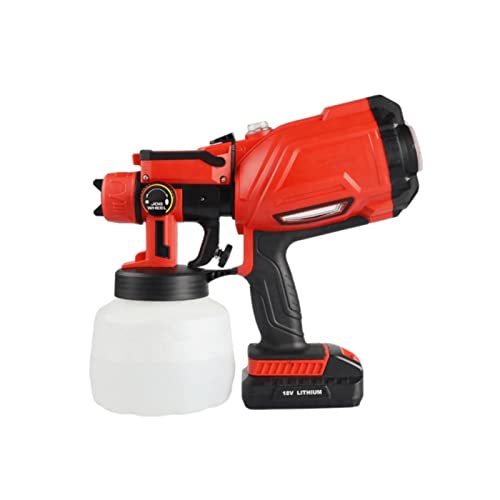 Farbspritzgerät, 750W drahtlose Lithium-Batterie-Spritzpistole LED Lampenperlen Tragbare Hochdruck-Sprühfarbe-Sprühgerät-Werkzeug-Desinfektion Hohe Zerstäuber-Spritzpistole(British regulatory) von EBAYTV