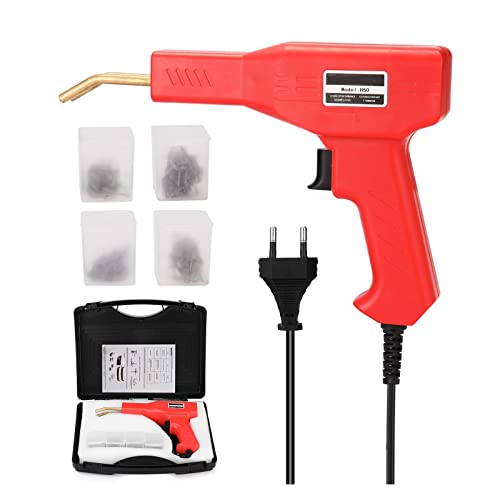 Handlicher Kunststoff-Schweißer Hot Hefter Schweißmaschine Lötkolben for Kunststoff-Heftklammer PVC-Reparaturmaschine Auto-Stoßstangen-Reparaturwerkzeuge(Rood) von EBAYTV