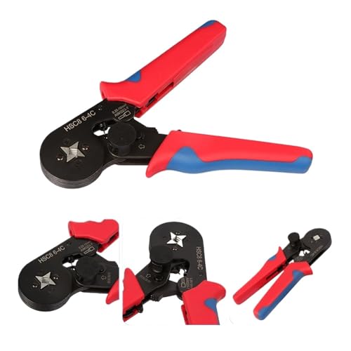 Hydraulikzange, Aderendhülsen Terminal Crimpwerkzeu Mini-Elektrozan HSC8 6-4/6-6 (0,25–10 mm²/0,25–6 mm²) Reparaturklemme for Drahtverbindunn(1battery) von EBAYTV