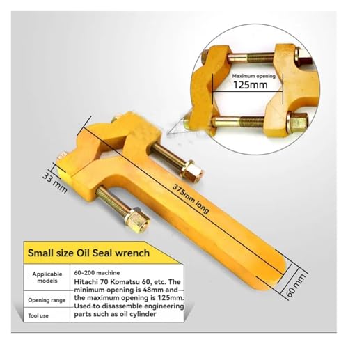 Hydraulikzange, Bagr Gabelstapler Wartungswerkzeug Zylinderschlüssel Hydraulikzylinder Ausbauwerkzeug Öldichtung Kolbenmutter Austausch(60-200 machines) von EBAYTV