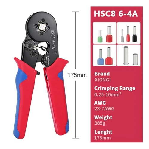 Hydraulikzange, HSC8 6-4A Crimpzan Rohrklemmen-Crimper-Draht Mini-Crimper-Werkzeu for Crimpen elektrischer Haushaltsdrähte(HSC8 6-4 A) von EBAYTV