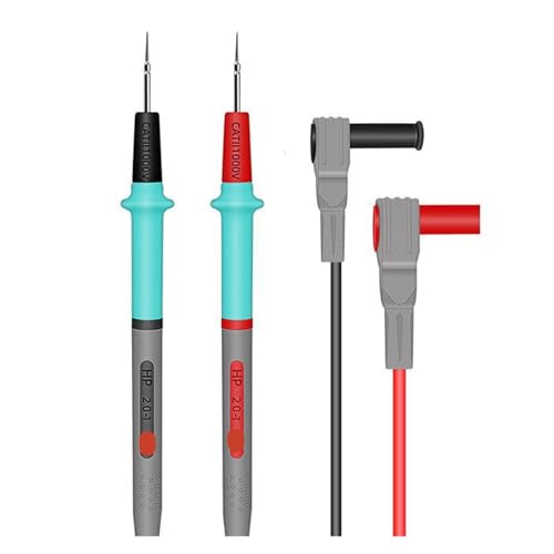 Kondensatortester, 20 A 1000 V Multimeter-Messleitungen – Silikondrähte mit Nadelspitze, Voltmeter-Teststift-Zubehörsatz von EBAYTV