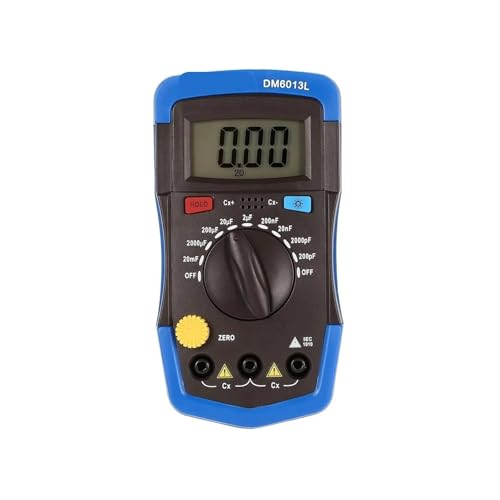 Kondensatortester, DM6013L mit Hintergrundbeleuchtung Tragbares digitales Handkapazitäts-Kondensatormessgerät 1999 Counts Tester von EBAYTV