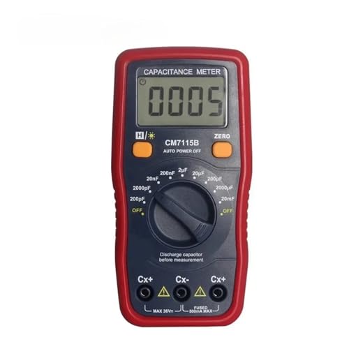 Kondensatortester, Digitales Kapazitätsmessgerät CM7115B – Keine Entladung, elektronisches Testwerkzeug Kondensatortester, Digitales Kapazitätsmessgerät CM7115B – Keine Entladung, elektronisches Testwerkzeug von EBAYTV