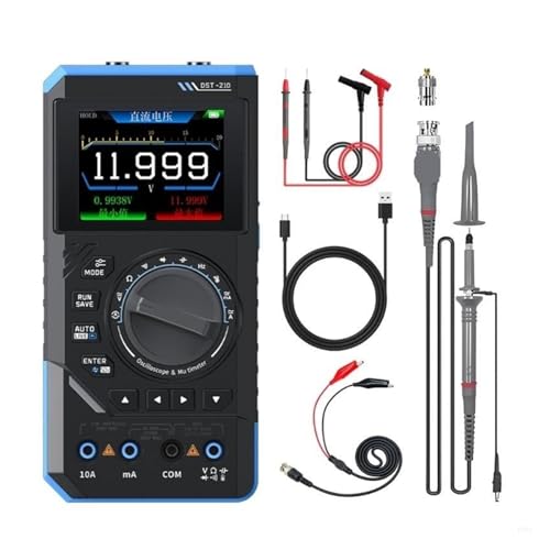 Kondensatortester, Leicht zu tragendes 3-in-1-Multimeter – Oszilloskop- und Signalerzeugungsfunktion(DST210) von EBAYTV