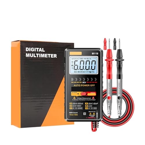 Kondensatortester, M119 6000-Count-Multimeter – AC/DC-Tester for Spannung, Strom, Transistor, Kondensator Kondensatortester, M119 6000-Count-Multimeter – AC/DC-Tester for Spannung, Strom, Transistor, Kondensator von EBAYTV