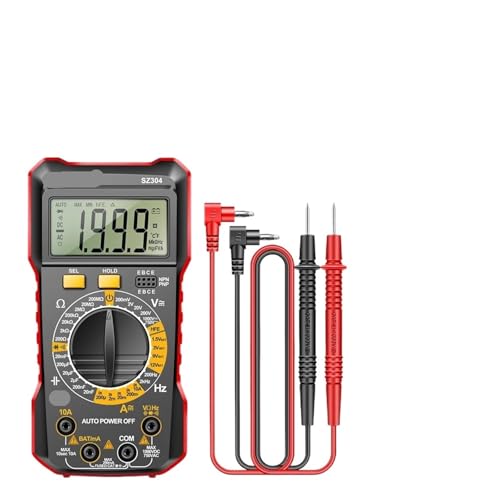 Kondensatortester, SZ304 Digitalmultimeter – AC/DC Volt/Ampere, Hz, Diode, Kondensator, berührungsloser Spannungsprüfer von EBAYTV