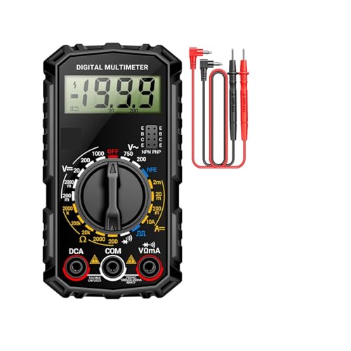 Kondensatortester, SZ308 Mini-LCD-Digitalmultimeter – AC/DC 0 V-750 V Spannungstester, hochpräzises Strommessgerät(Noir) von EBAYTV