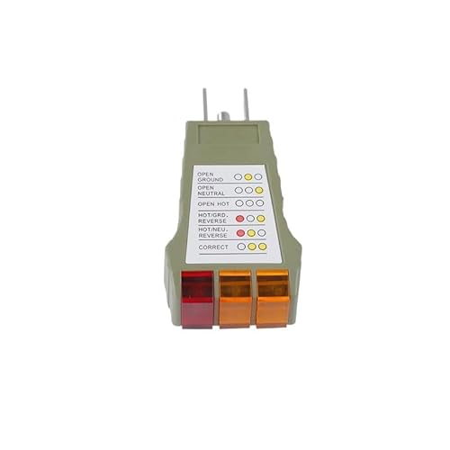 Kondensatortester, Steckdosen-Neutralleitertester – Tragbarer Sicherheitsdetektor for Steckdosen for den Einsatz durch Elektriker Kondensatortester, Steckdosen-Neutralleitertester – Tragbarer Sicherheitsdetektor for Steckdosen for den Einsatz durch Elektriker von EBAYTV