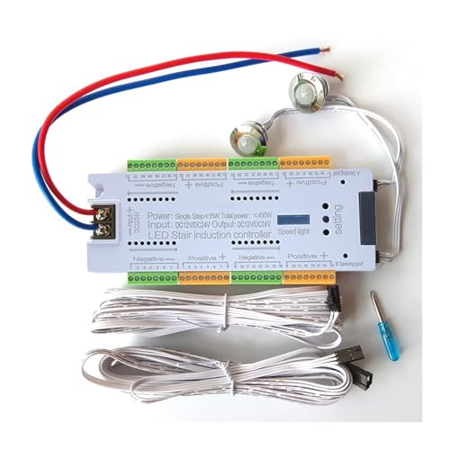 LED-Fernbedienung, 32-Kanal Treppenstufen-Streifenlicht Lauffläche LampLighting Dimmer Controller DC 12V 24V 500W von EBAYTV