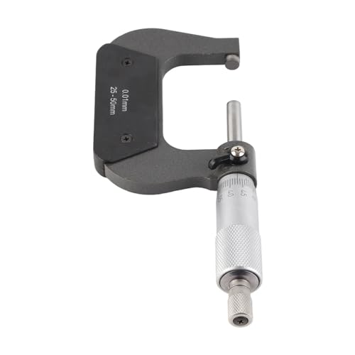 Mikrometer, 25 ‑ 50mm Mikrometer Mikrometer Außen Durchmesser Chrom Vanadium Stahl Spirale Locking Messgerät 25 ‑ 50mm Mikrometer von EBAYTV