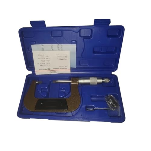 Mikrometer, Präzisions-Hartmetallklingen-Mikrometer, Messerkanten-Mikrometer, dünne Klinge, Außendurchmesser-Mikrometer, 0–25 mm, Ringnut-Mikrometer(25-50mm) von EBAYTV