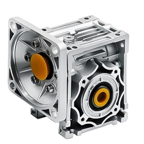Planetengetriebe, Schneckengetriebe NMRV040 Untersetzungsverhältnis 5:1 bis 100:1 Eingang 14 mm Ausgang 18 mm Wellenreduzierer geeignet for Nema24- und Nema34-Motor(5 to 1,90x90) von EBAYTV